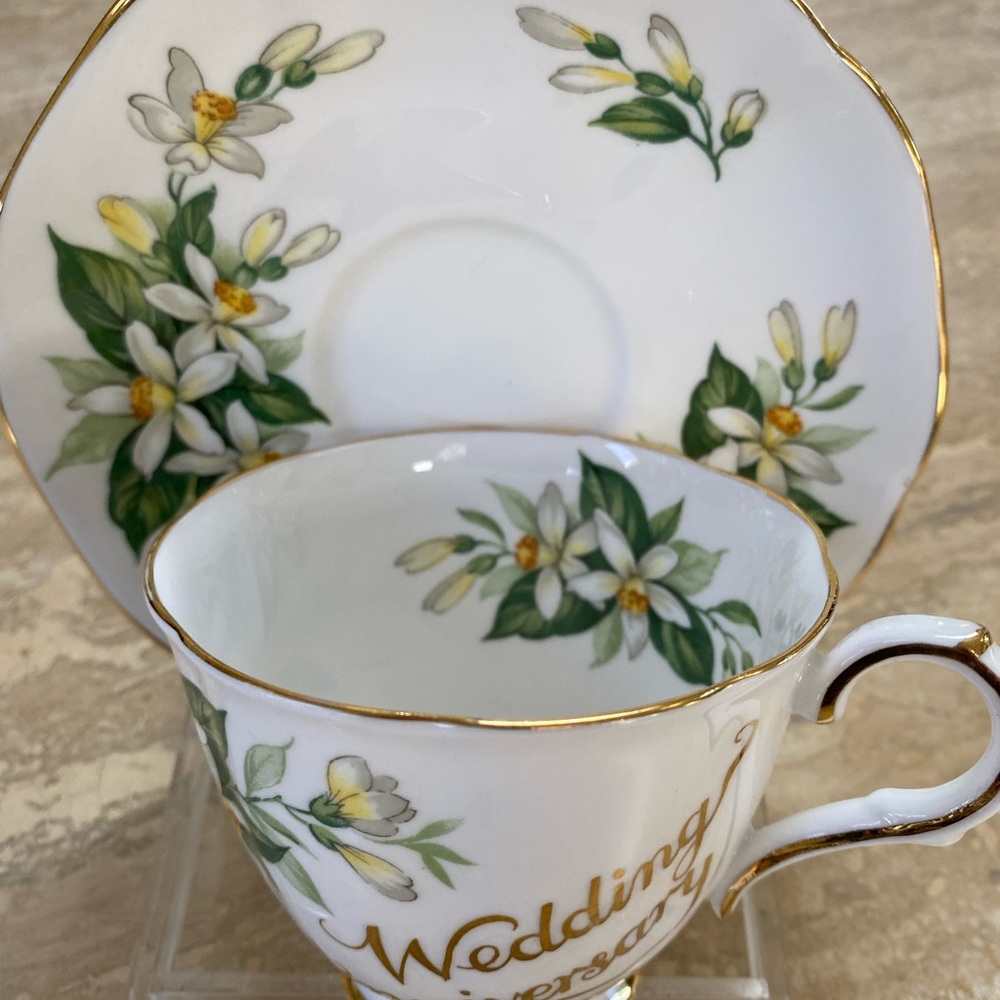 English Bone China Wedding Anniversary Narcissus Flower